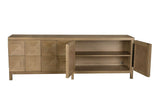 NOIR Quadrant 4 Door Sideboard Washed Walnut