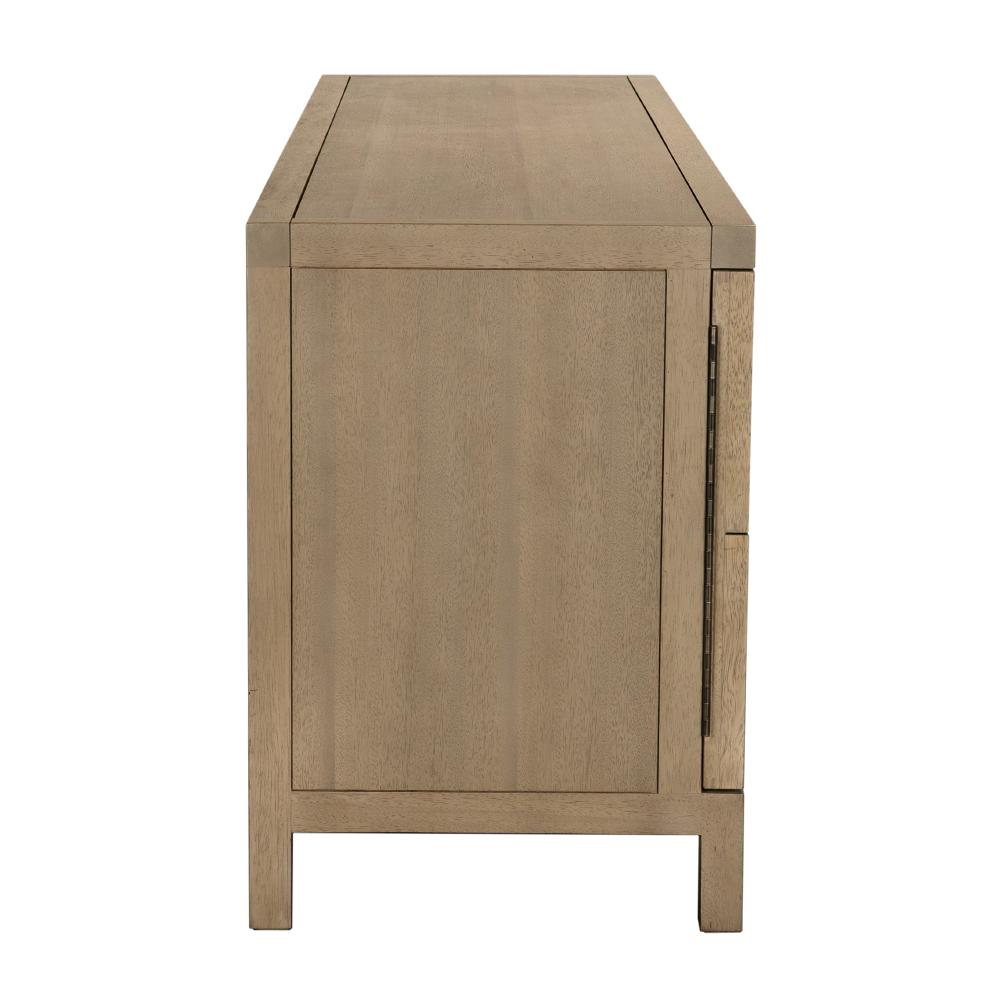 NOIR Quadrant 4 Door Sideboard Washed Walnut