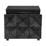 NOIR Musashi 2 Drawer Small Black Walnut