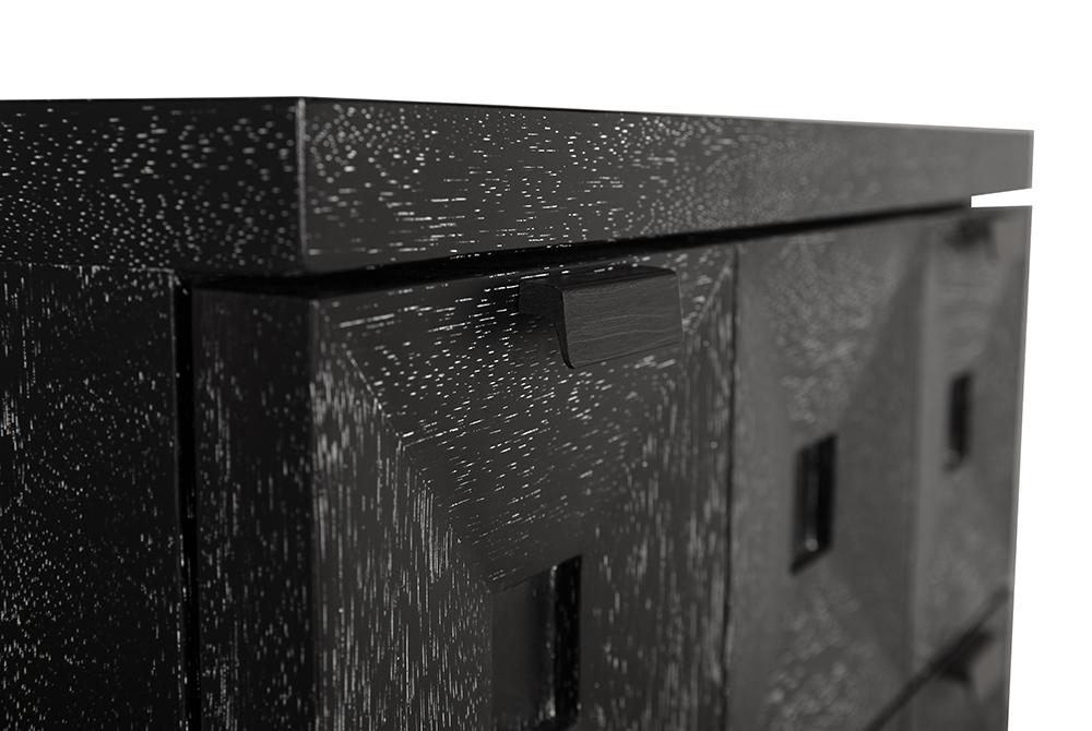 NOIR Musashi 2 Drawer Small Black Walnut
