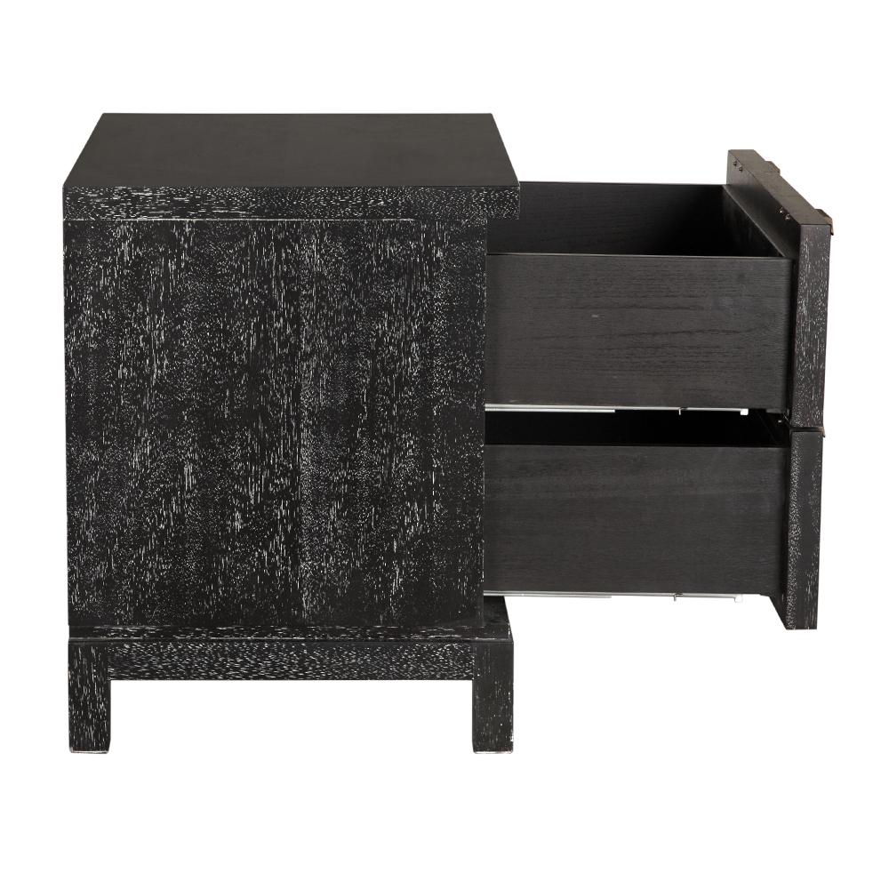 NOIR Musashi 2 Drawer Small Black Walnut