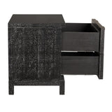 NOIR Musashi 2 Drawer Small Black Walnut