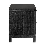 NOIR Musashi 2 Drawer Small Black Walnut