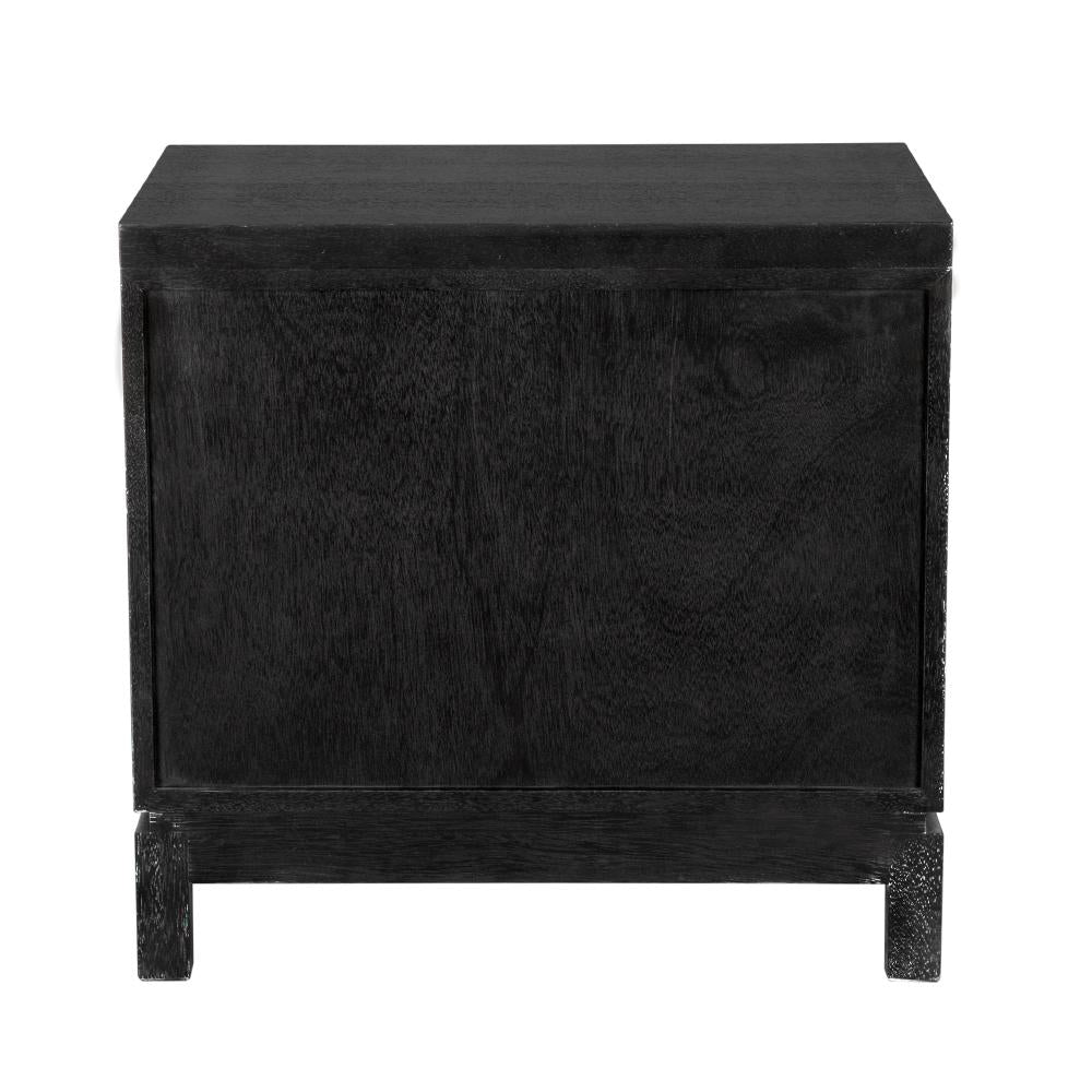 NOIR Musashi 2 Drawer Small Black Walnut