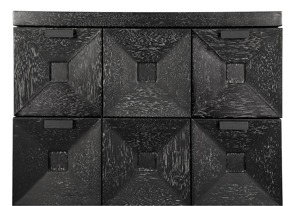 NOIR Musashi 2 Drawer Small Black Walnut