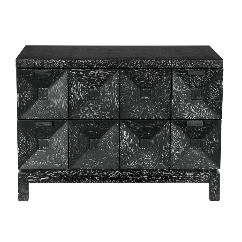NOIR Musashi 2 Drawer Large Black Walnut