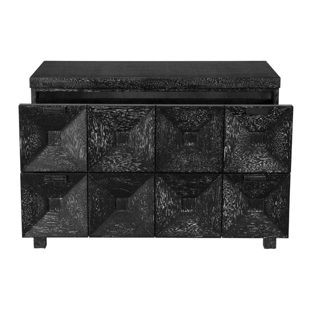 NOIR Musashi 2 Drawer Large Black Walnut