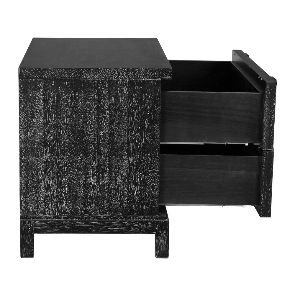 NOIR Musashi 2 Drawer Large Black Walnut