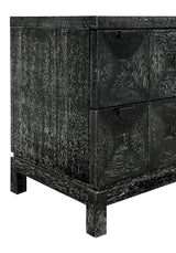 NOIR Musashi 2 Drawer Large Black Walnut