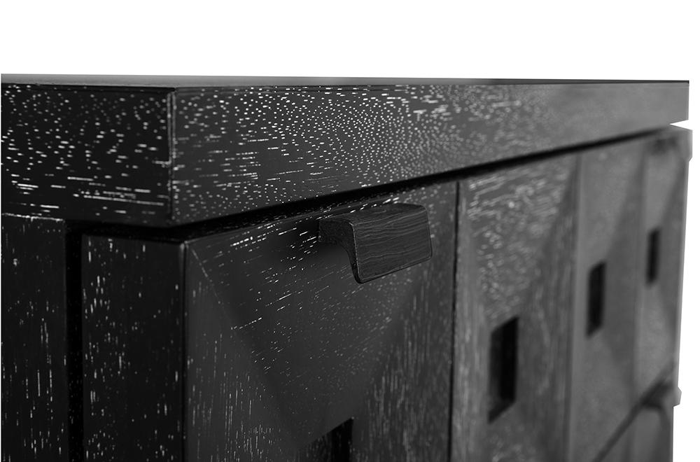 NOIR Musashi 2 Drawer Large Black Walnut