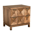 NOIR Musashi 2 Drawer Small Dark Walnut