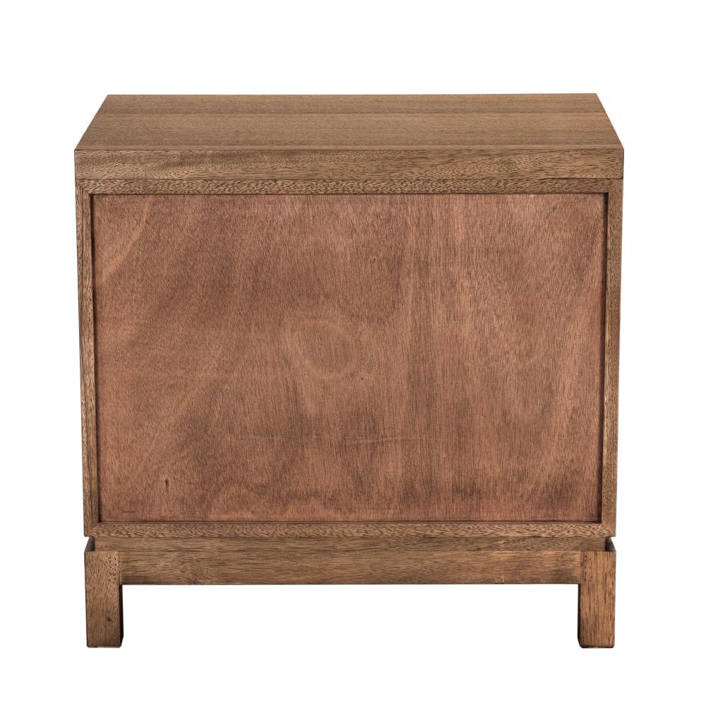 NOIR Musashi 2 Drawer Small Dark Walnut
