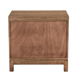 NOIR Musashi 2 Drawer Small Dark Walnut