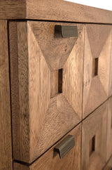 NOIR Musashi 2 Drawer Small Dark Walnut