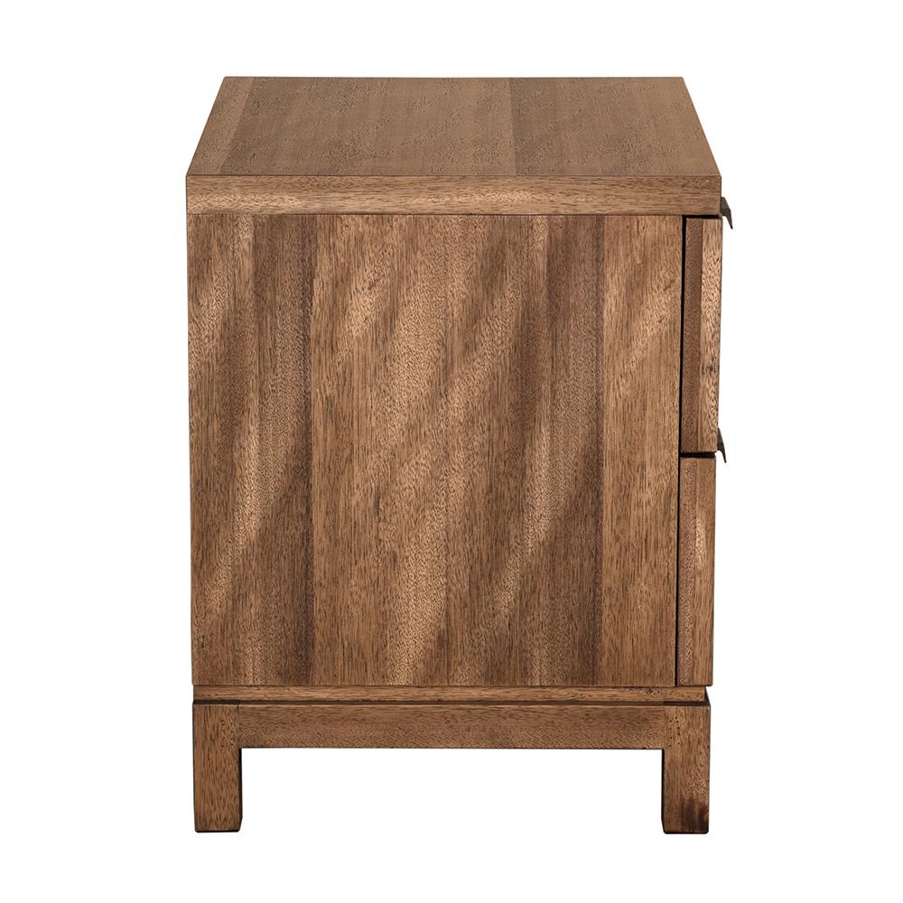 NOIR Musashi 2 Drawer Small Dark Walnut