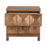 NOIR Musashi 2 Drawer Small Dark Walnut