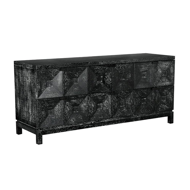 NOIR Musashi 6 Drawer Black Walnut