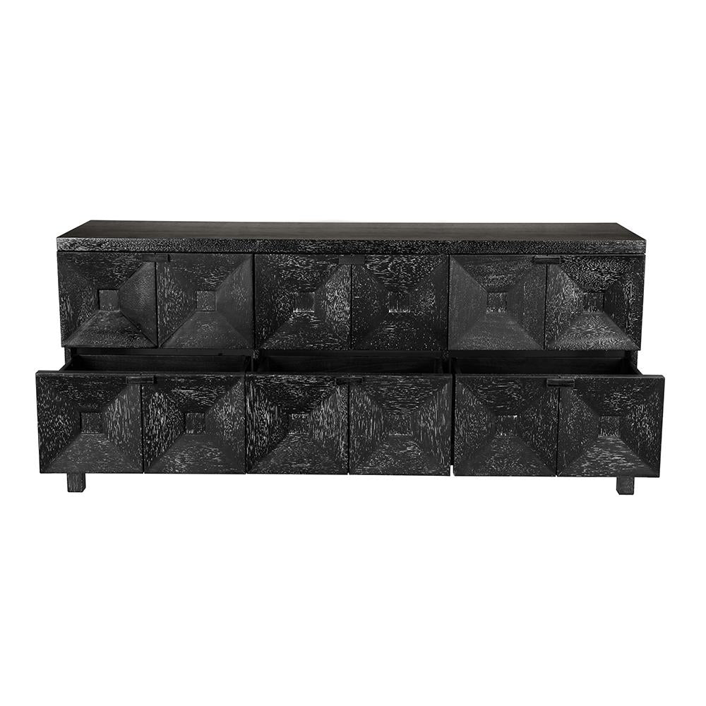 NOIR Musashi 6 Drawer Black Walnut