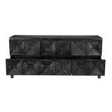 NOIR Musashi 6 Drawer Black Walnut