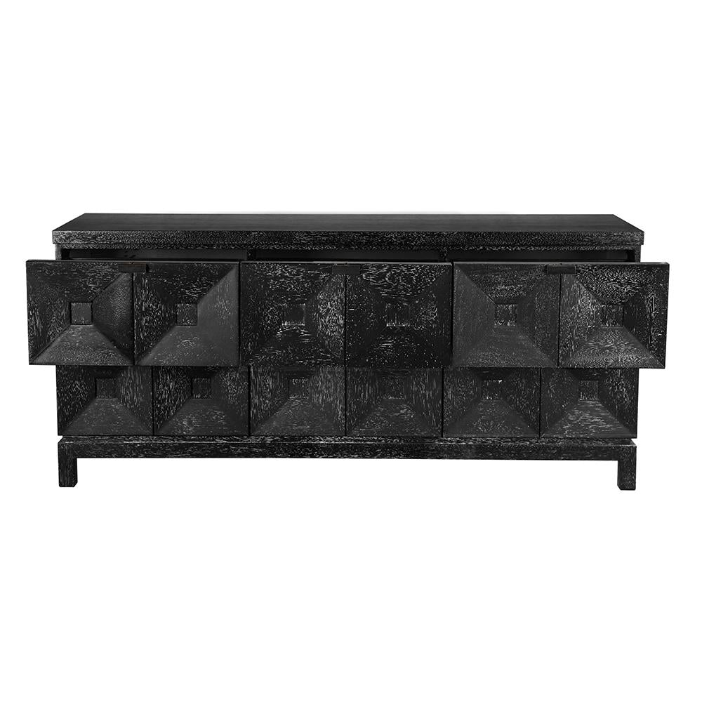 NOIR Musashi 6 Drawer Black Walnut