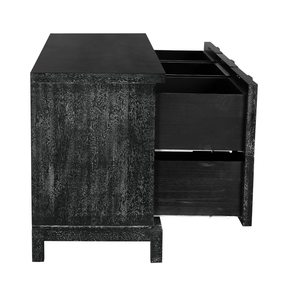 NOIR Musashi 6 Drawer Black Walnut