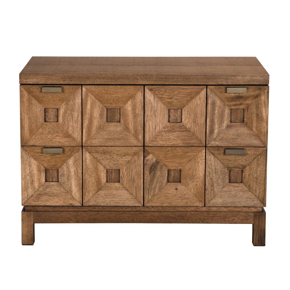 NOIR Musashi 2 Drawer Large Dark Walnut