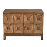 NOIR Musashi 2 Drawer Large Dark Walnut