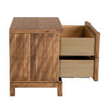 NOIR Musashi 2 Drawer Large Dark Walnut