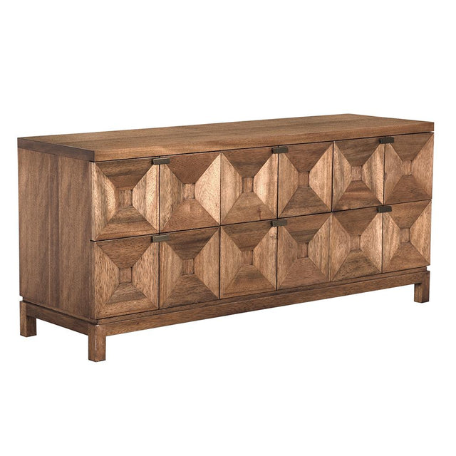 NOIR Musashi 6 Drawer Dark Walnut