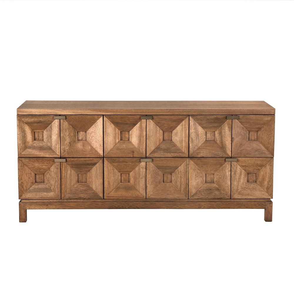 NOIR Musashi 6 Drawer Dark Walnut
