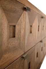 NOIR Musashi 6 Drawer Dark Walnut