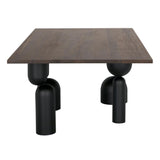 NOIR Leandra Dining Table with Walnut Top