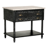 NOIR Artemio Side Table with Marble Top