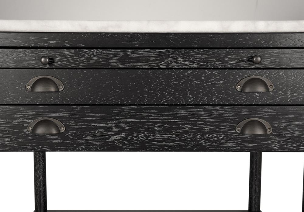 NOIR Artemio Side Table with Marble Top