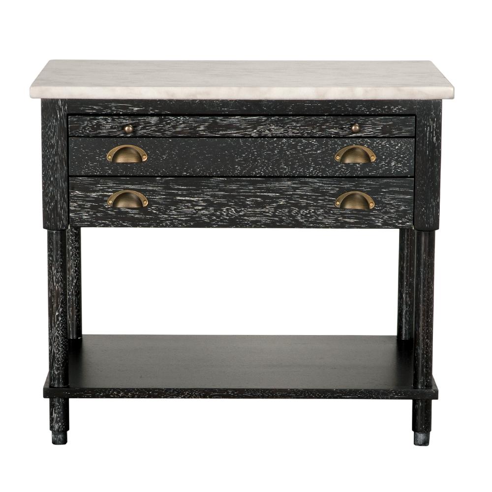 NOIR Artemio Side Table with Marble Top