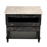 NOIR Artemio Side Table with Marble Top