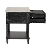NOIR Artemio Side Table with Marble Top