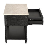 NOIR Artemio Side Table with Marble Top