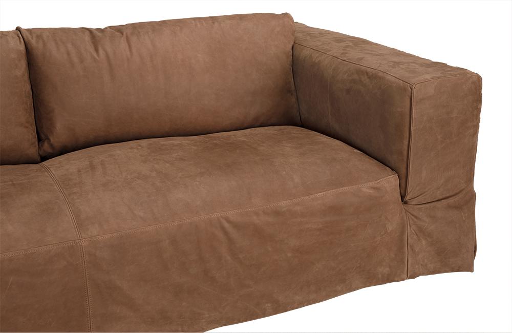 NOIR Plato Sofa Orris Brown Leather