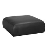 NOIR Augustus Modular Sofa Middle Santosa Matte Black Leather
