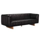 NOIR Khann Sofa Ebony Black Leather