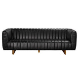 NOIR Khann Sofa Ebony Black Leather