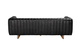 NOIR Khann Sofa Ebony Black Leather