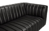 NOIR Khann Sofa Ebony Black Leather
