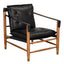 NOIR Luther Chair Ebony Black Leather