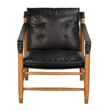 NOIR Luther Chair Ebony Black Leather