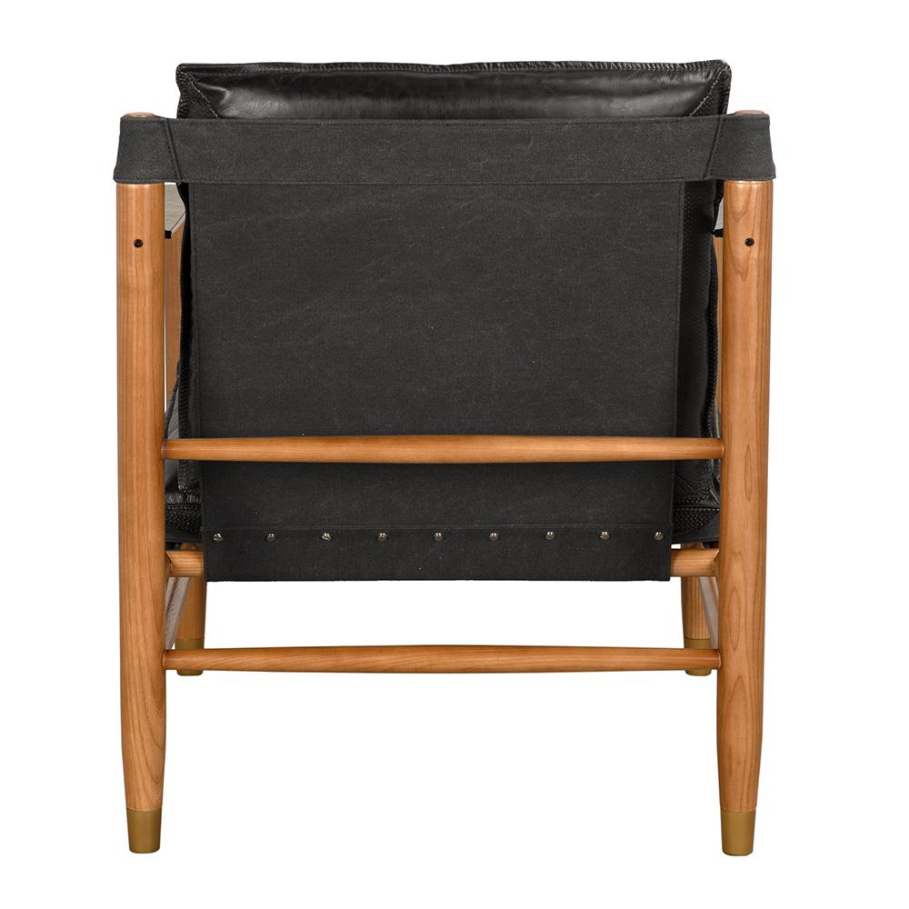 NOIR Luther Chair Ebony Black Leather