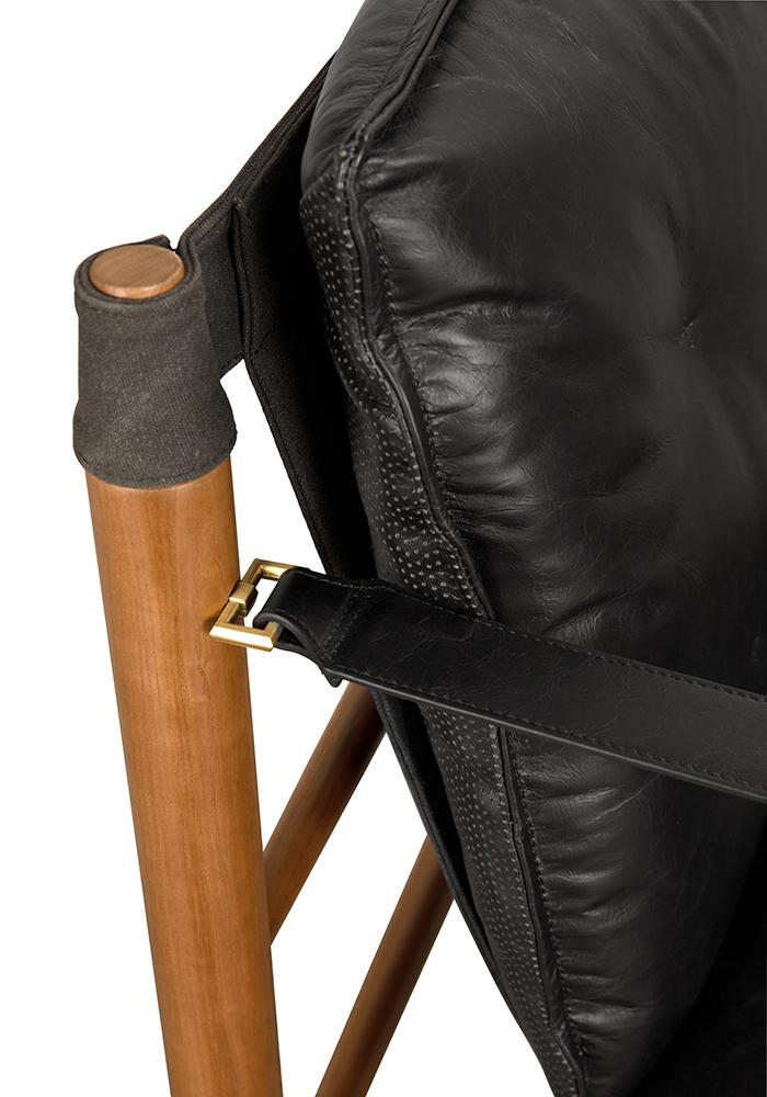 NOIR Luther Chair Ebony Black Leather