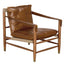 NOIR Luther Chair Cuba Brown Leather W/Canvas