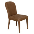 NOIR Georgia Dining Chair Orris Brown Leather